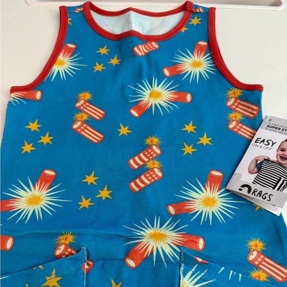 NWT rags 4th of July romper - Picture 7 of 9